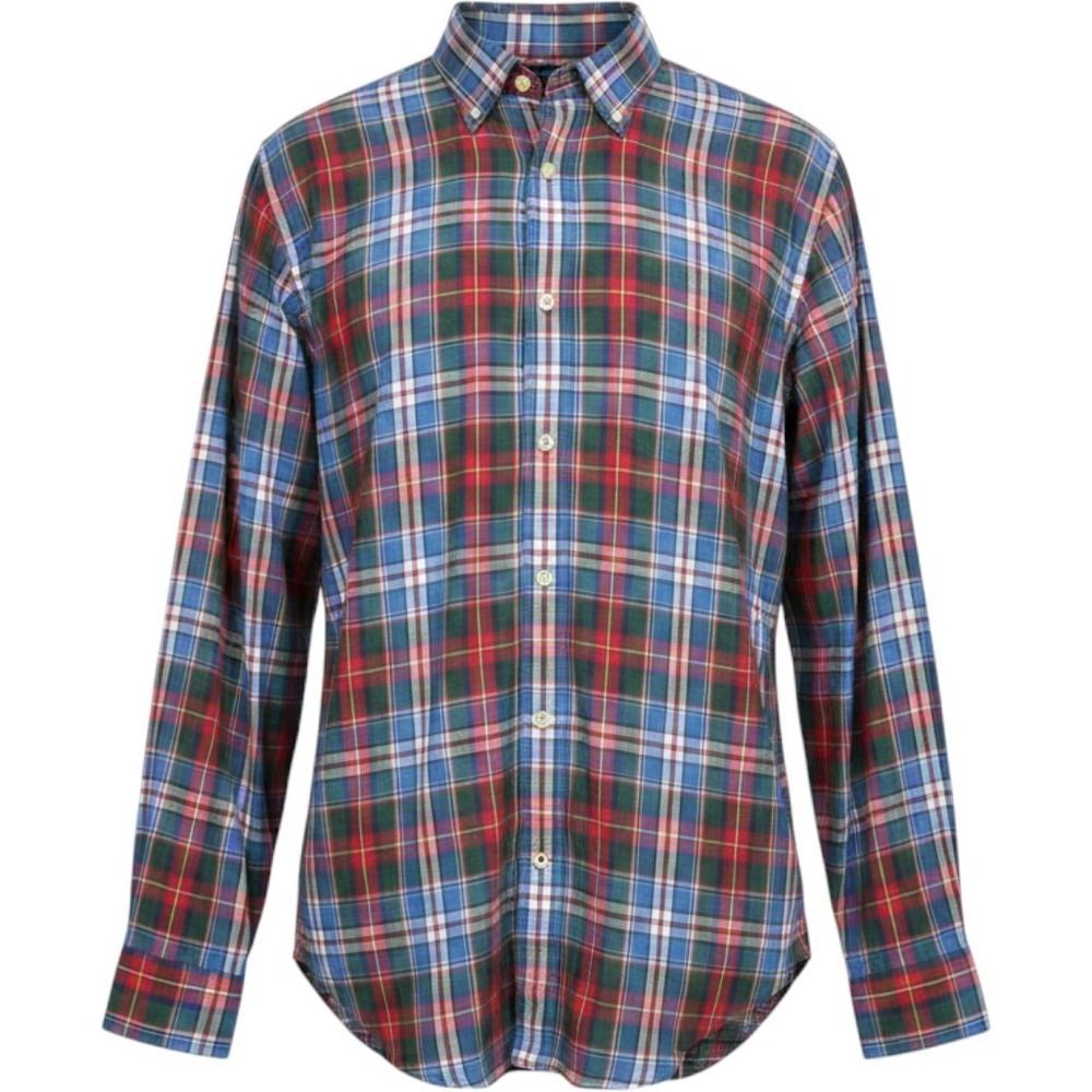 J.Crew Button Down Shirt Mens Plaid Long Sleeve Multicolor Large